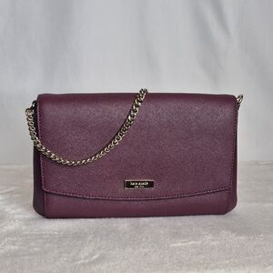 Kate Spade Plum Crossbody Bag with Chain Strap
